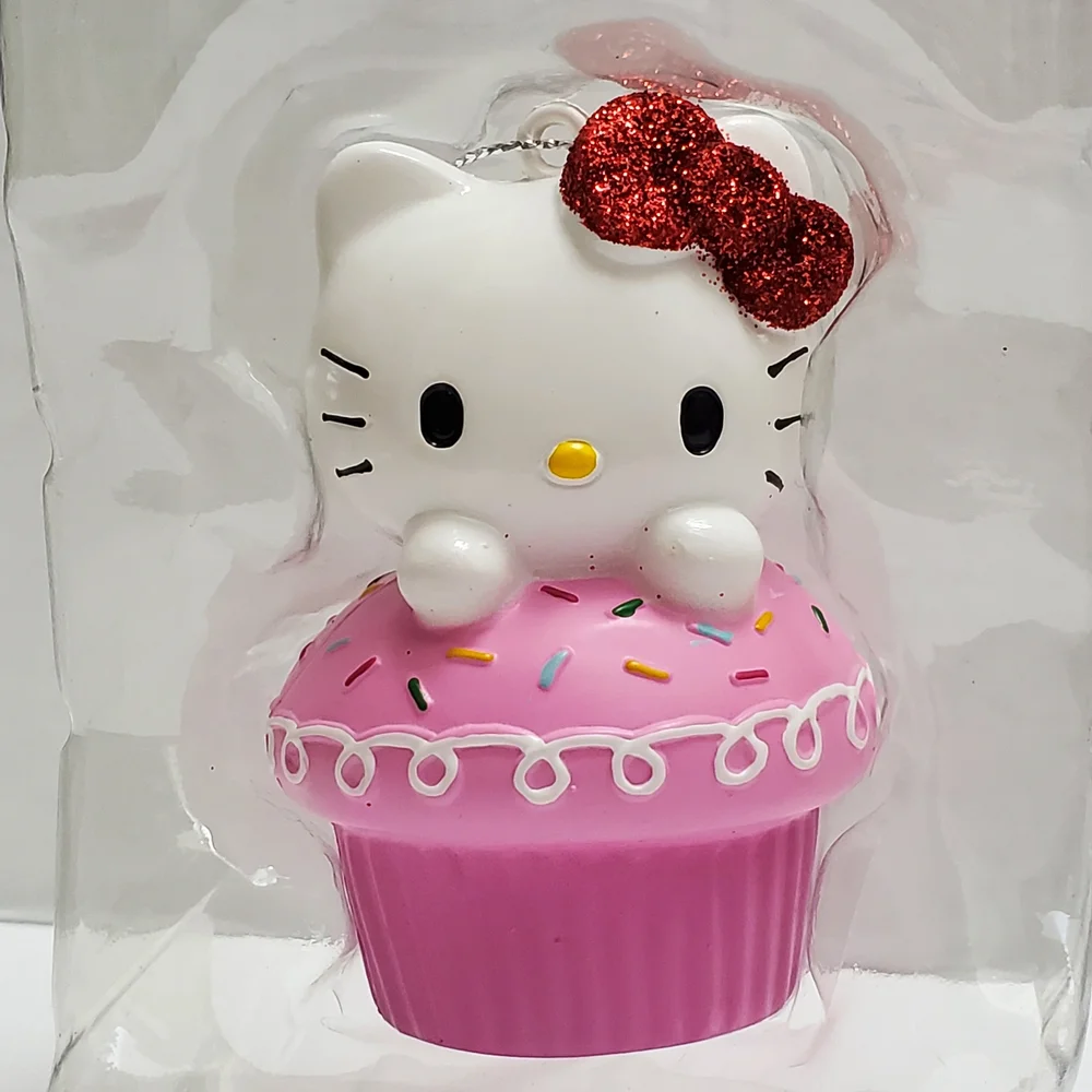 Hello Kitty Pink Cupcake Christmas Tree Ornament Offi cially Licensed By Kurt Al